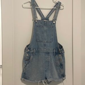 Madewell Denim Short Overalls